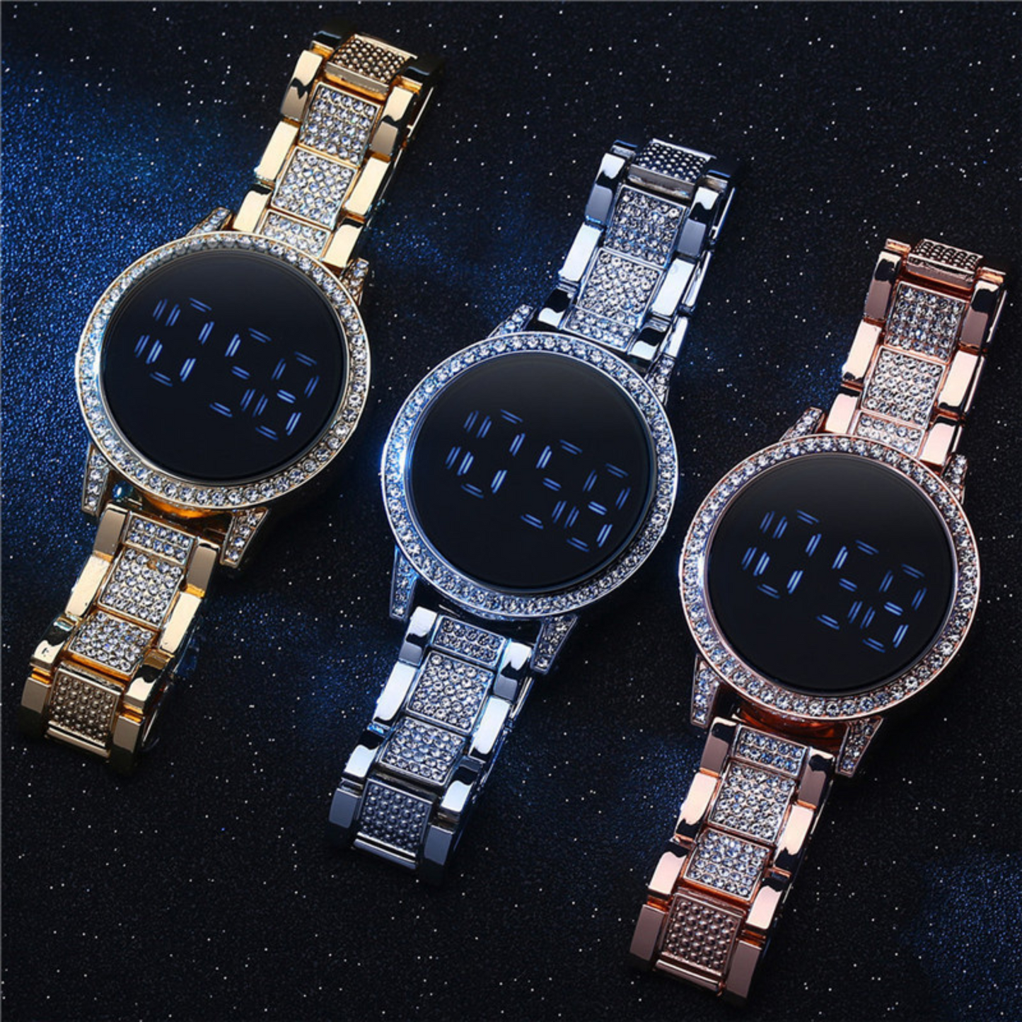 Luxury LED Digital Touch Screen Watch Women