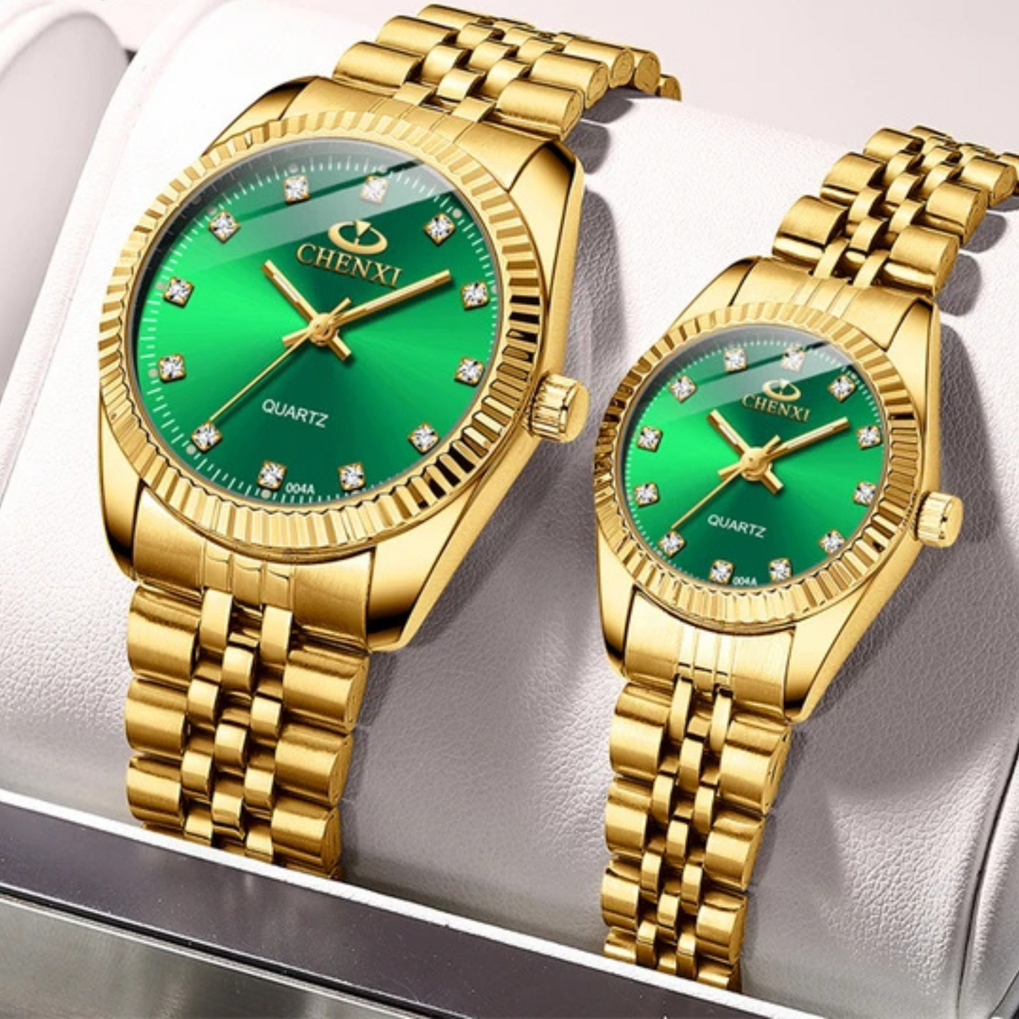 Top Brand Luxury Ladies Golden Watch