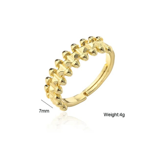 Gold plated Geometric rings