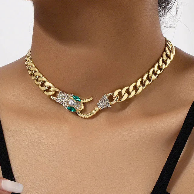 Golden  Plated Glamor Necklace