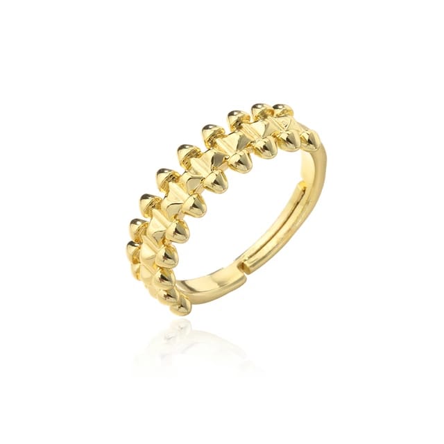 Gold plated Geometric rings